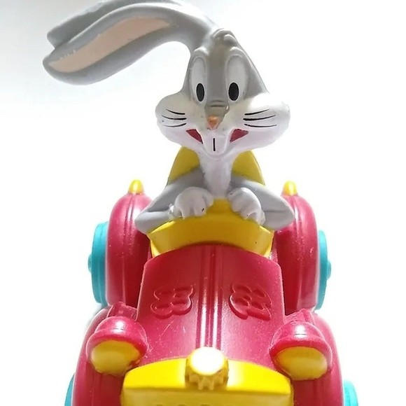 Vintage Bugs Bunny Warner Bros 1992 Expanding Car Toy Rolling Looney Tunes - Picture 6 of 6